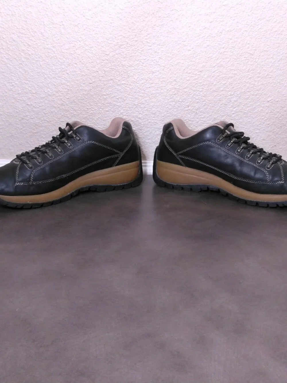 LUGZ Shoes Mens SIZE 10.5 ZCS 2000 COMPOUND Leather Boot SNEAKERS Black Gum VTG